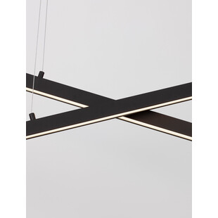 Lampa wisząca nowoczesna Cross LED 100cm czarna