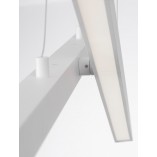 Lampa wisząca nowoczesna Cross LED 100cm biała