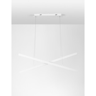 Lampa wisząca nowoczesna Cross LED 100cm biała