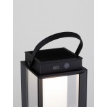 Lampa ogrodowa solarna na stół Unus LED czarna
