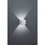 Kinkiet ścienny kostka Louis LED Aluminium Szczotkwane marki Trio