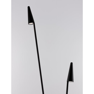 Słupek ogrodowy podwójny Tip LED 201,2cm czarny