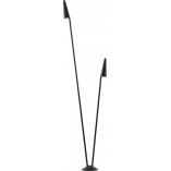 Słupek ogrodowy podwójny Tip LED 201,2cm czarny