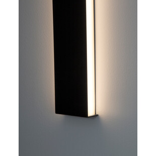 Kinkiet dekoracyjny podłużny Tangel LED 120cm czarny