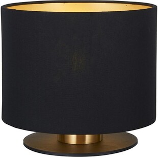 Lampa stołowa z abażurem Fudral czarna Lucide