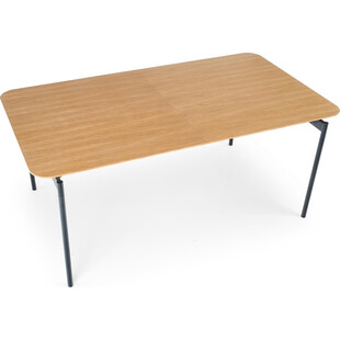 Stół rozkładany retro Smart 170x100cm dąb naturalny / czarny Halmar