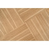 Stół okrągły z lameli Miyaki 120cm dąb naturalny / czarny Halmar