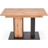 Stół rozkładany Dolomit 130x85cm dąb wotan / czarny Halmar