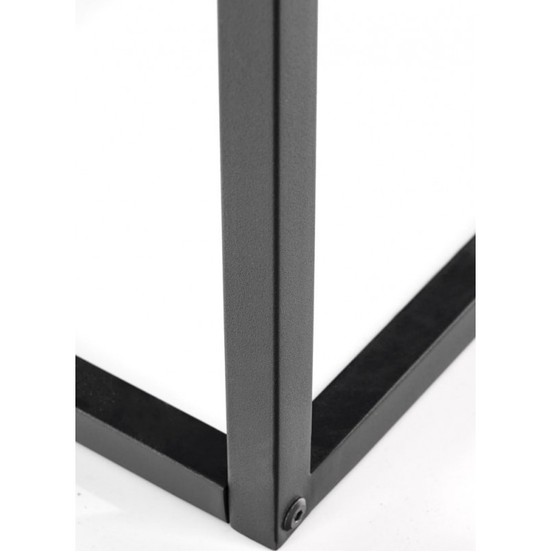 Stolik prostokątny z tacą Vespa 100x60cm naturalny / czarny Halmar