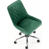 Krzesło młodzieżowe do biurka Rico Velvet zielone Halmar