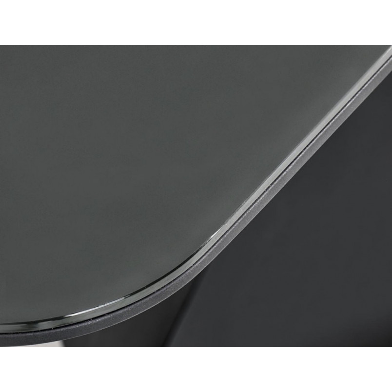 Stół rozkładany nowoczesny Patrizio 160x90cm ciemny popiel / czarny Halmar
