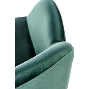 Krzesło welurowe fotelowe K480 zielone Halmar