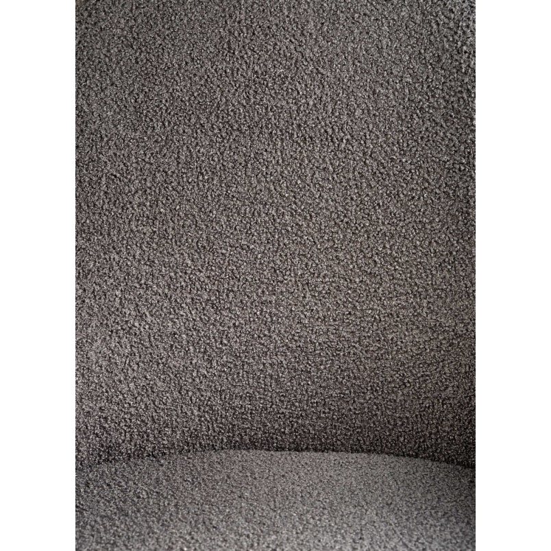 Krzesło tapicerowane bouclé z podłokietnikami K477 szare Halmar