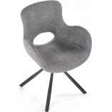 Krzesło fotelowe tapicerowane K475 szare Halmar