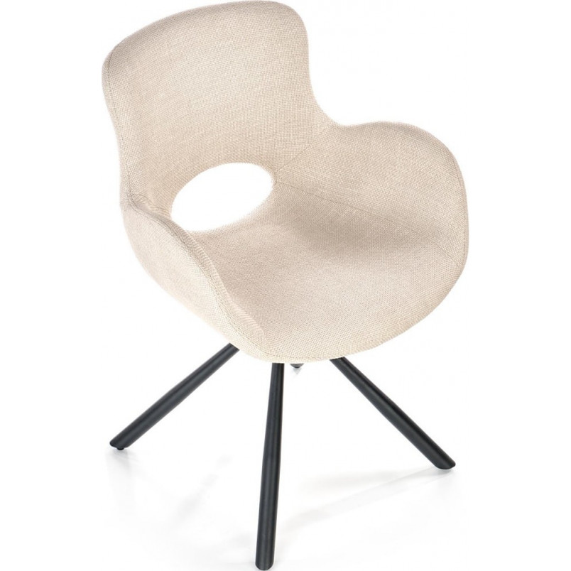 Krzesło fotelowe tapicerowane K475 beżowe Halmar