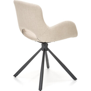 Krzesło fotelowe tapicerowane K475 beżowe Halmar