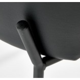 Krzesło tapicerowane nowoczesne K471 popiel / czarny Halmar