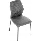 Krzesło tapicerowane pikowane K461 szare Halmar