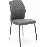 Krzesło tapicerowane pikowane K461 szare Halmar