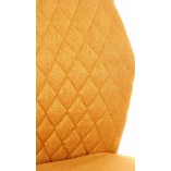 Krzesło tapicerowane pikowane K461 musztardowe Halmar