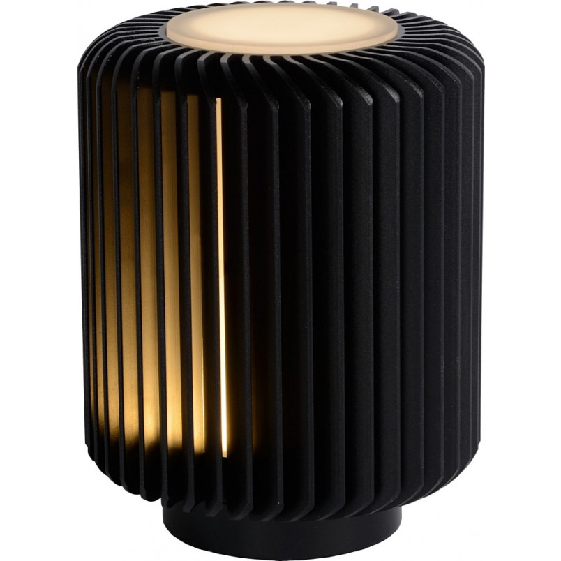 Lampa stołowa nowoczesna Turbin czarna Lucide