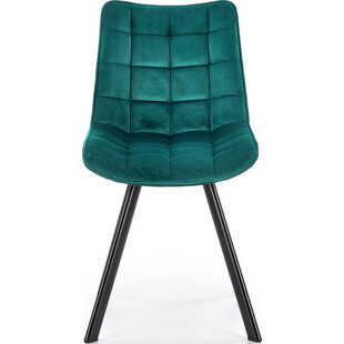 Krzesło welurowe pikowane K332 turkusowe Halmar