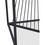 Stolik kwadratowy nowoczesny Infinity 55x55cm popielaty marmur / czarny Halmar