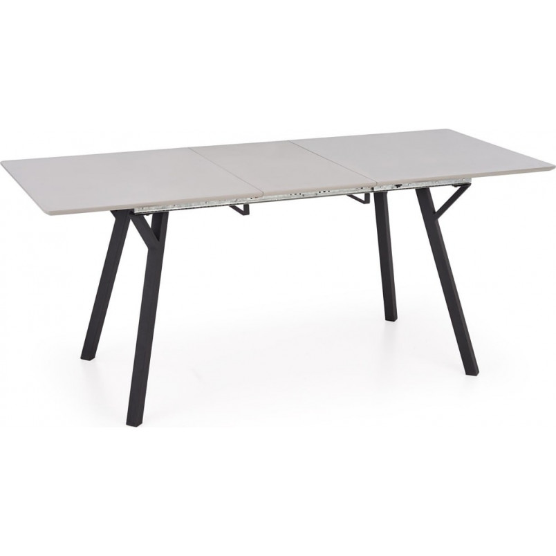 Stół rozkładany Balrog 140x80cm jasny popiel / czarny Halmar