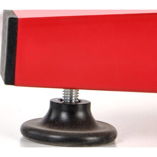 Biurko gaimingowe z podświetleniem B49 122cm czarny / czerwony Halmar