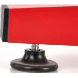 Biurko gaimingowe z podświetleniem B49 122cm czarny / czerwony Halmar