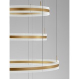 Lampa nowoczesna wiszące okręgi Dream LED 106cm złota