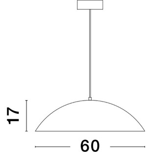 Lampa wisząca skandynawska Classy LED 60cm biały / drewno