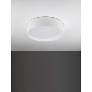 Plafon okrągły designerski Demon LED 45cm biały