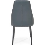 Krzesło nowoczesne z ekoskóry K465 szare Halmar