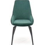 Krzesło welurowe K479 zielone Halmar