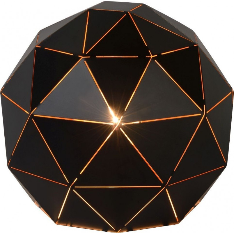 Lampa stołowa kula geometryczna Otona Czarna marki Lucide