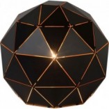 Lampa stołowa kula geometryczna Otona Czarna marki Lucide