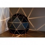 Lampa stołowa kula geometryczna Otona Czarna marki Lucide