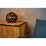 Lampa stołowa kula geometryczna Otona Czarna marki Lucide