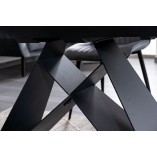 Stół rozkładany nowoczesny Westin SG 120x80cm czarny / czarny mat Signal
