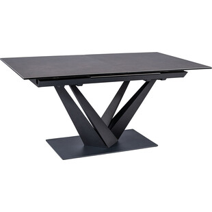 Stół rozkładany Sorento Ceramic 160x90cm czarny marmur / czarny mat Signal