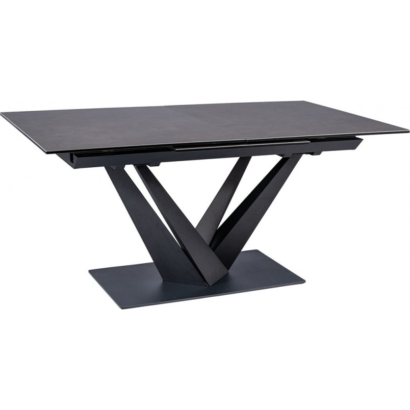 Stół rozkładany Sorento Ceramic czarny marmur / czarny mat 160x90cm Signal