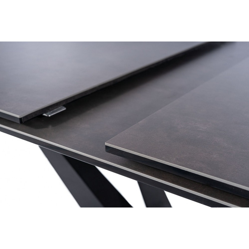 Stół rozkładany Sorento Ceramic czarny marmur / czarny mat 160x90cm Signal