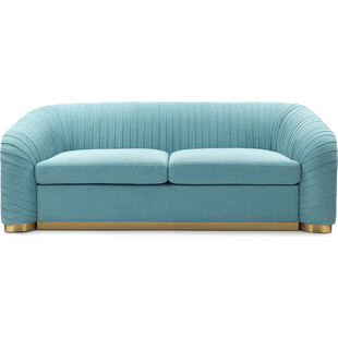Sofa tapicerowana glamour Melva 2 180cm niebieska Signal