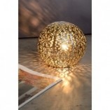 Lampa rustykalna stołowa kula Paolo 14 Srebrna marki Lucide