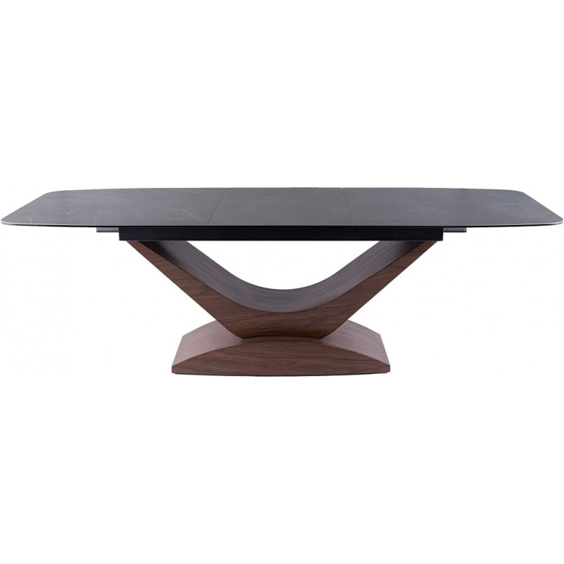 Stół rozkładany nowoczesny Dolce 180-240x95cm szary marmur / orzech Signal
