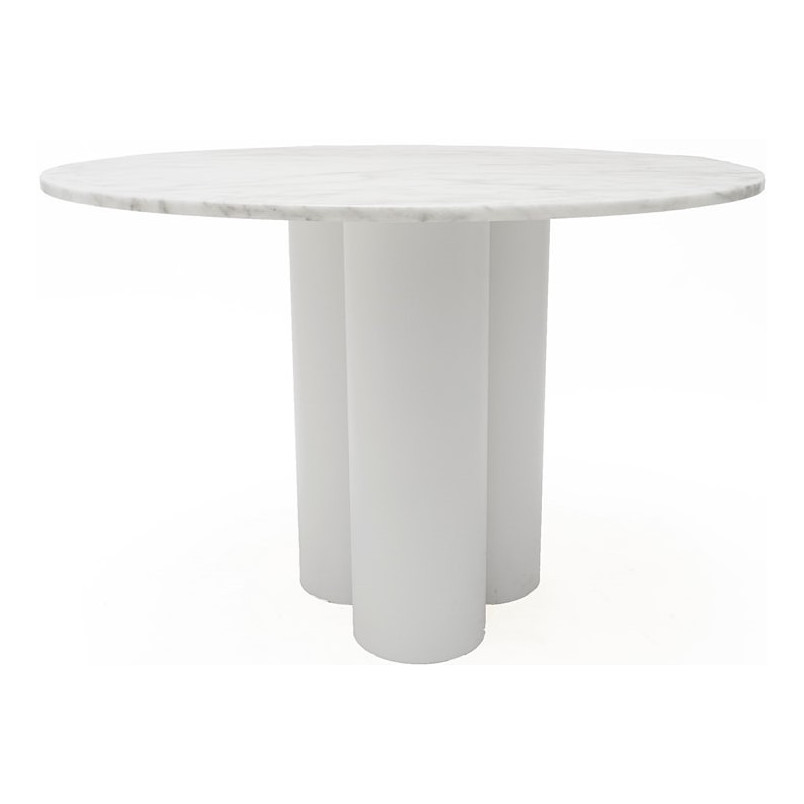 Stół okrągły marmurowy object035 120cm biały NG Design