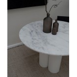 Stół okrągły marmurowy object035 110cm biały NG Design