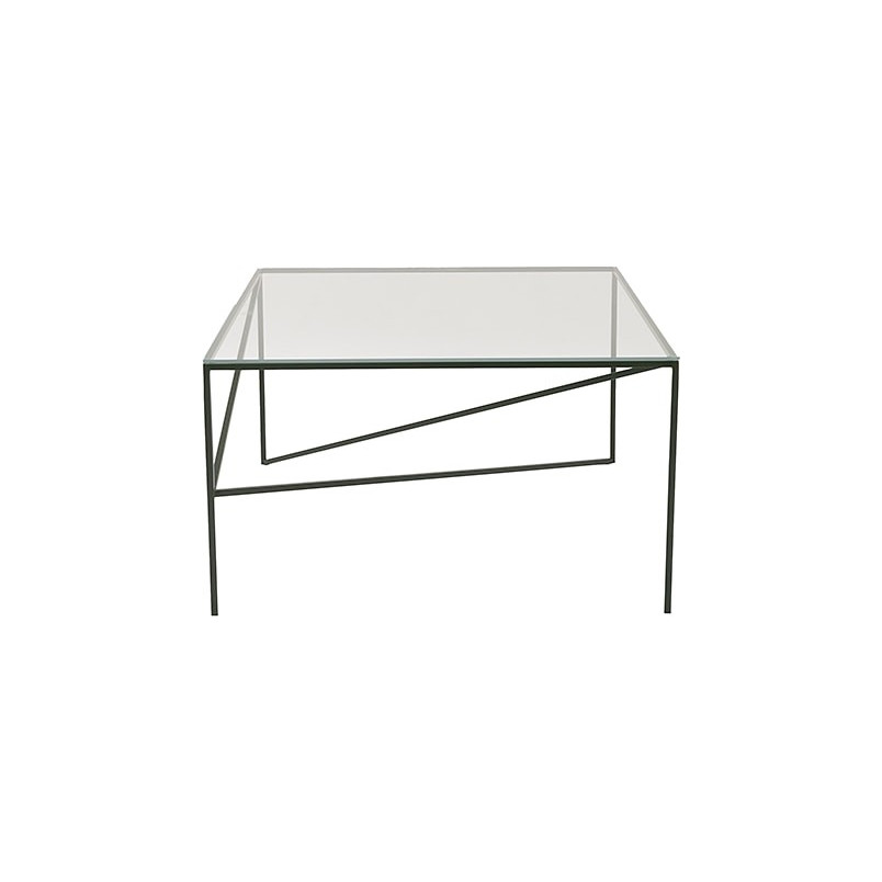 Stolik szklany kwadratowy Object053 70x70cm czarny NG Design