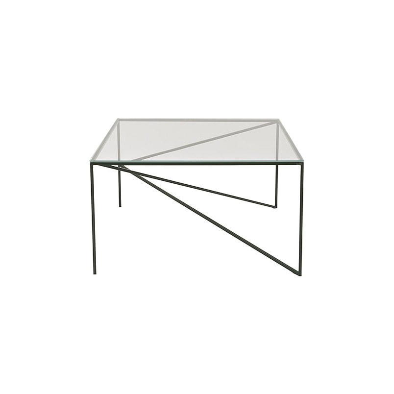 Stolik szklany kwadratowy Object053 70x70cm czarny NG Design